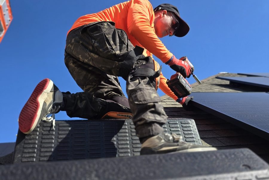 Texas Solar Installation Crew | Rooftop Solar Panel Mounting