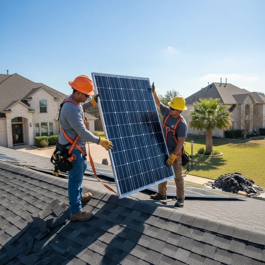 Should I Remove Solar Panels Before Replacing My Roof in Texas | Remove Solar Reset
