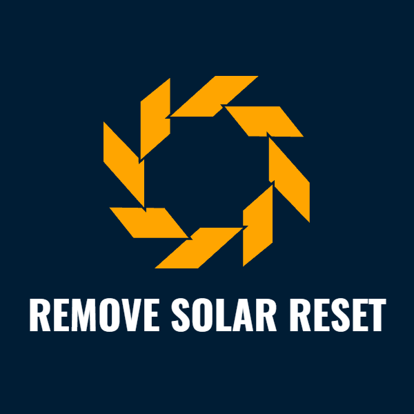 Remove Solar Reset